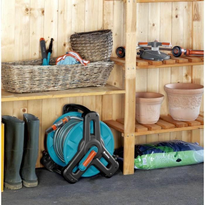 Gardena 50 Classic Enrollador de manguera portátil: para un transporte fácil y almacenamiento conveniente de manguera 2