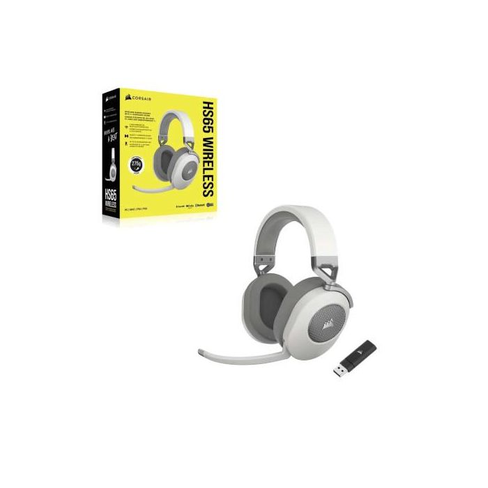 Corsair COR1701162159310 Auriculares Inalámbricos para Juegos HS65 Wireless V2 Blanco 3