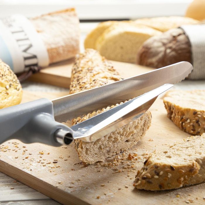Cuchillo de Pan con Guía de Corte Regulable Kutway InnovaGoods 8 Cuchillo de Pan con Guía de Corte Regulable Kutway InnovaGoods 8