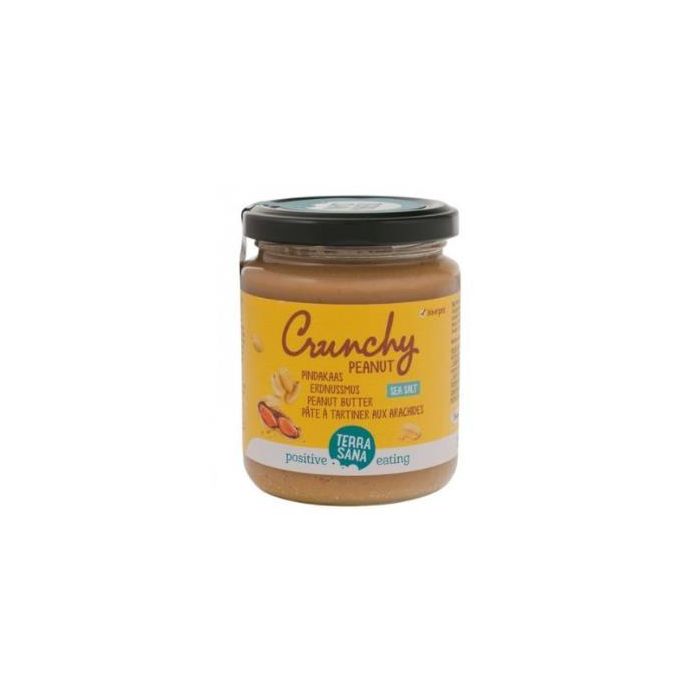 TERRASANA Crema de Cacahuete Crunchy con Sal del Himalaya Ecológica 250G