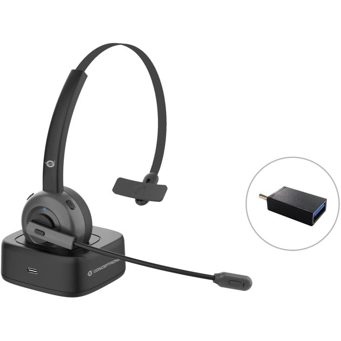 Conceptronic Auriculares Bluetooth POLONA03 con Base de Carga, Cancelación de Ruido, Micrófono Flexible, 22h Batería 0 Conceptronic Auriculares Bluetooth POLONA03 con Base de Carga, Cancelación de Ruido, Micrófono Flexible, 22h Batería 0