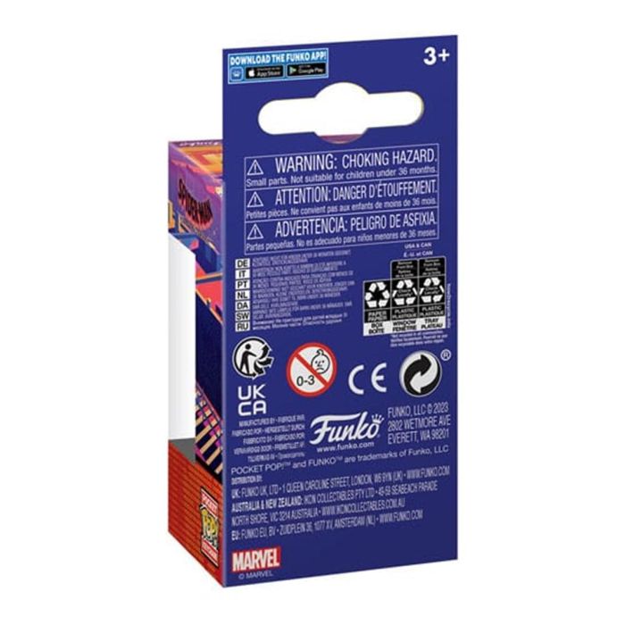 FUNKO Llavero Pocket POP Marvel Spiderman Across the Spiderverse The Spot 2