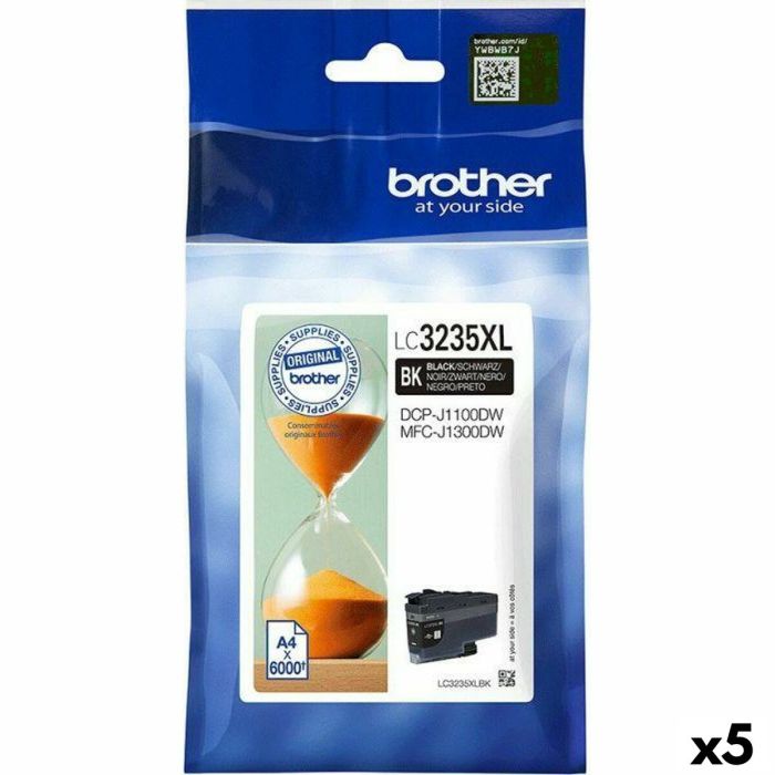 Cartucho de Tinta Original Brother LC3235XL Negro (5 Unidades) 0