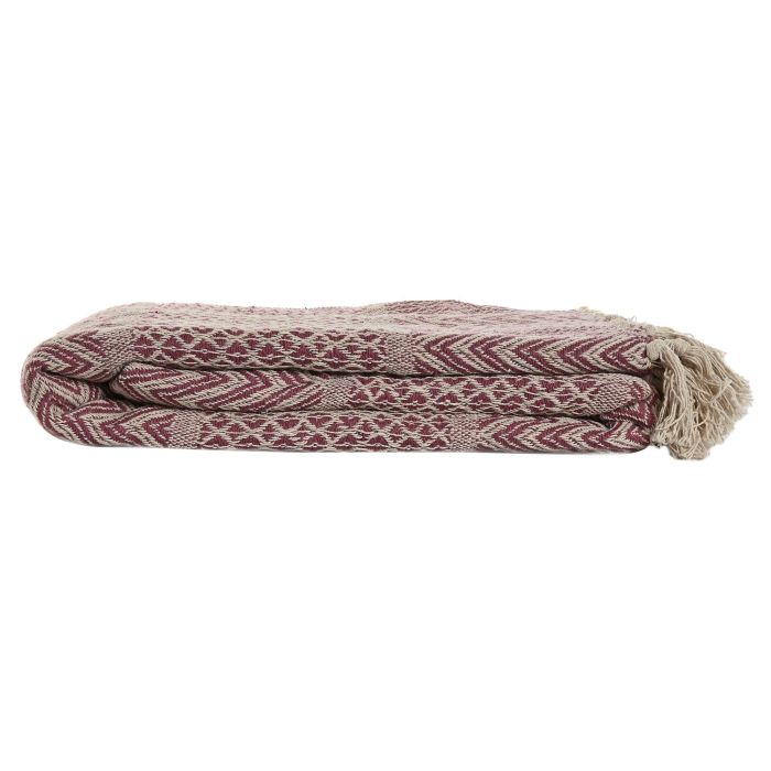 Plaid Scandi DKD Home Decor Rosa Mostaza 250 x 0.5 x 150 cm (4 Unidades) 3