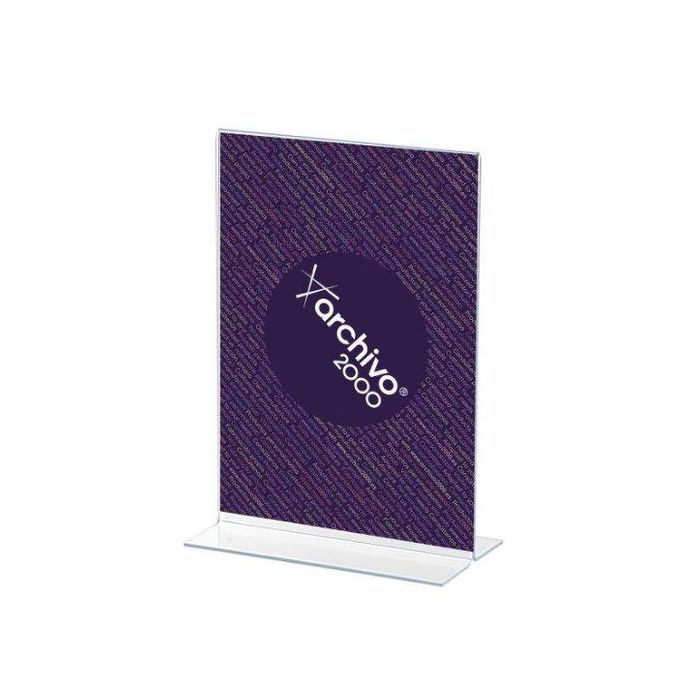 Archivo 2000 Expositor de Sobremesa en Forma de T Din A3 Vertical 115x300x425 mm
