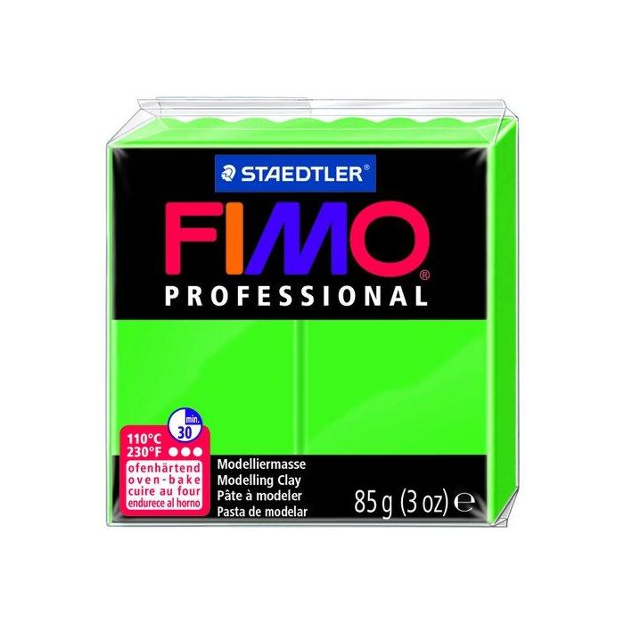 Pasta Modelar Fimo Professional Verde 85 Gr. (Set de 4)