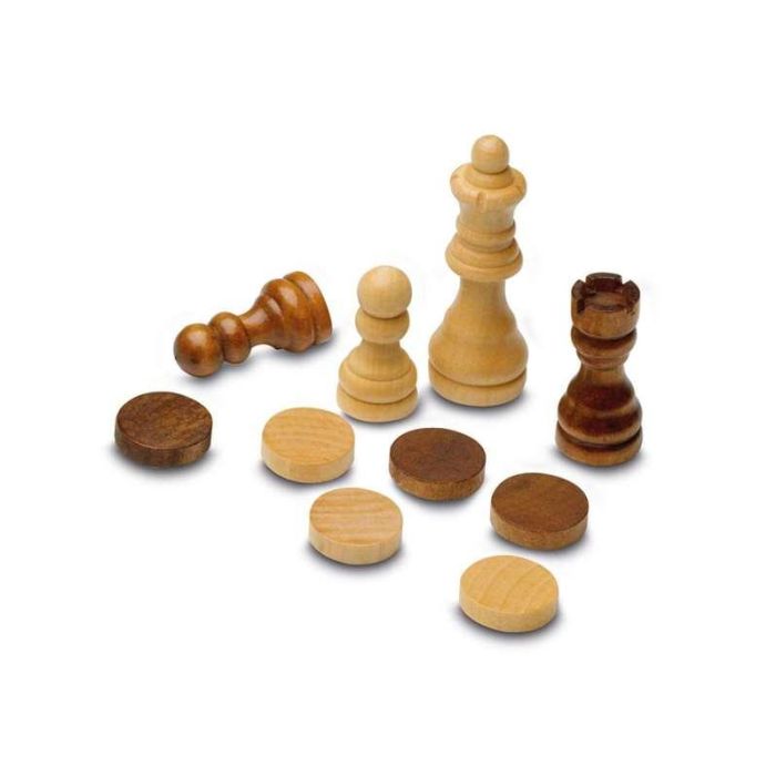 Cayro Juego de Mesa 3 en 1 Ajedrez, Damas y Backgammon, Fabricado en Madera, Tamaño 29x29 cm, para Jugadores de 7 a 99 Años 7 Cayro Juego de Mesa 3 en 1 Ajedrez, Damas y Backgammon, Fabricado en Madera, Tamaño 29x29 cm, para Jugadores de 7 a 99 Años 7