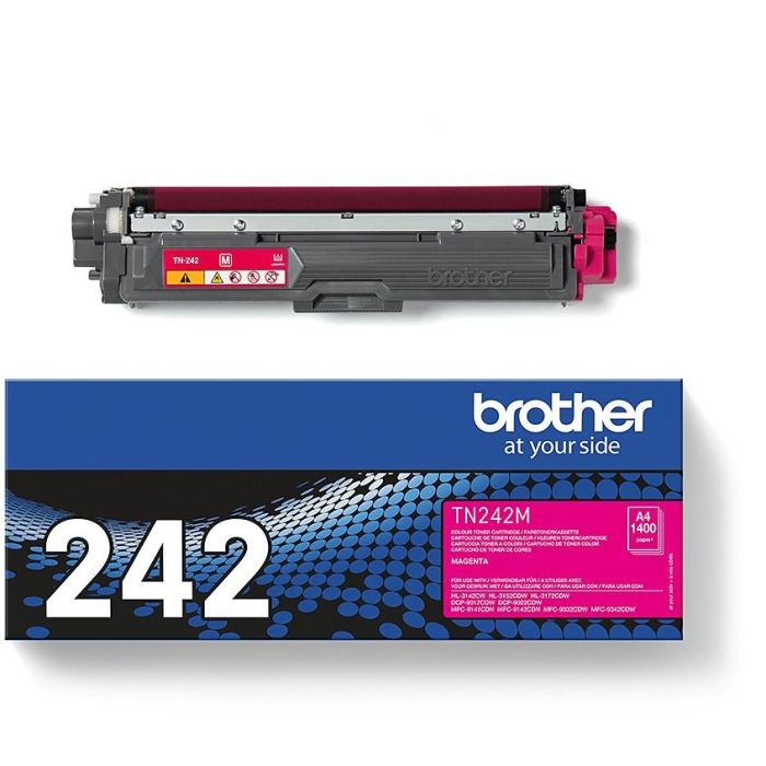 Brother TN-242M Tóner Original Magenta, 1400 páginas, para HL-3142CW HL-3152CDW HL-3172CDW DCP-9022CDW MFC-9142CDN MFC-9332CDW MFC-9342CDW 2
