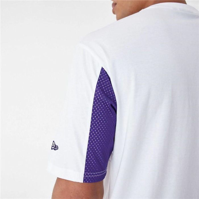 Camiseta Deportiva de Manga Corta New Era 60435482 Blanco (S) 3