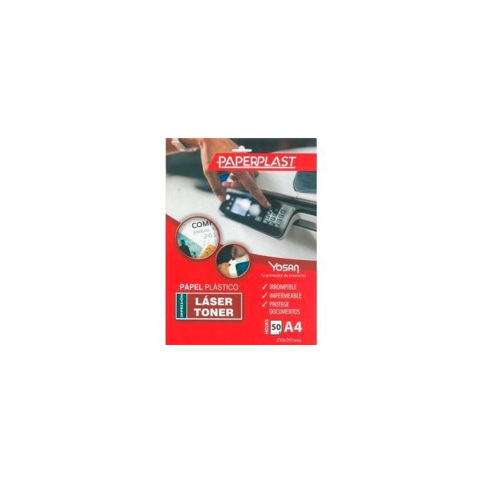 Yosan Papel Plástico Paperplast A4 Película De Poliester 120 Micras Imprimible Paquete 50H Yosan Papel Plástico Paperplast A4 Película De Poliester 120 Micras Imprimible Paquete 50H