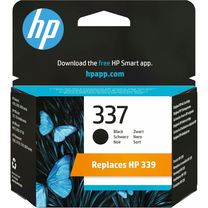 HP C9364EE Cartucho de Tinta Negra Original 337 para OfficeJet 6310/6315, 100/150 Mobile, Photosmart 2570/2575/2710, C4180/C4190