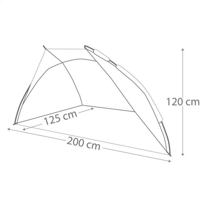 Paravientos Aktive 200 x 120 x 125 cm Azul Naranja (4 Unidades) 3 Paravientos Aktive 200 x 120 x 125 cm Azul Naranja (4 Unidades) 3