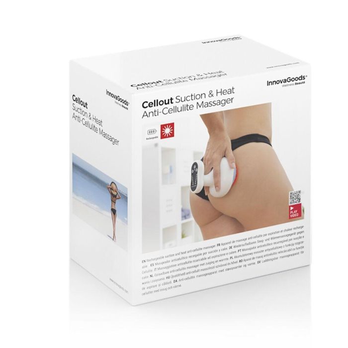 Masajeador Anticelulítico Recargable por Succión y Calor Cellout InnovaGoods 7 Masajeador Anticelulítico Recargable por Succión y Calor Cellout InnovaGoods 7
