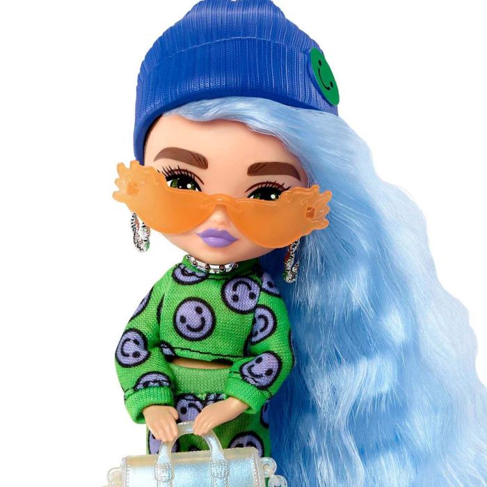 Barbie HGP65 Muñeca Extra Mini Pelo Azul Hielo 14cm 3 Barbie HGP65 Muñeca Extra Mini Pelo Azul Hielo 14cm 3
