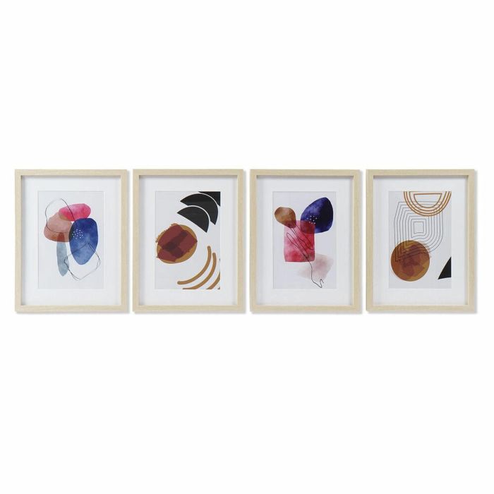 Cuadro Moderno DKD Home Decor Multicolor 2 x 45 x 35 cm (4 Unidades) Cuadro Moderno DKD Home Decor Multicolor 2 x 45 x 35 cm (4 Unidades)