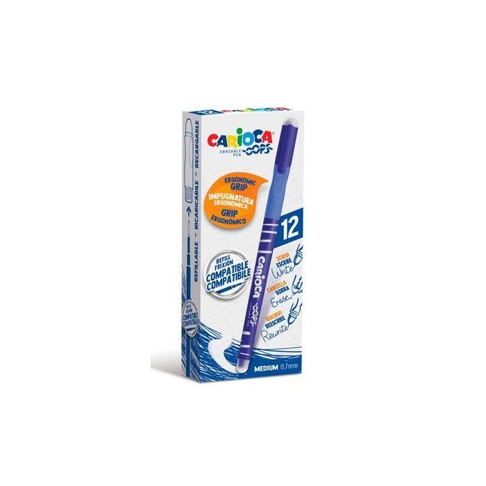 Carioca Bolígrafo Oops Monocolor Azul Caja 12 Ud Carioca Bolígrafo Oops Monocolor Azul Caja 12 Ud