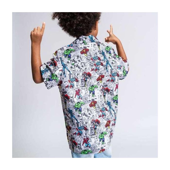Camisa Marvel Gris claro 3 Años 4 Camisa Marvel Gris claro 3 Años 4