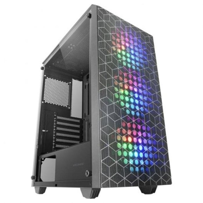 Mars Gaming MC-MAG Caja PC Gaming Semitorre ATX con Panel Cristal Templado, 3 Ventiladores FRGB, Doble Rejilla Magnética y Doble Cámara