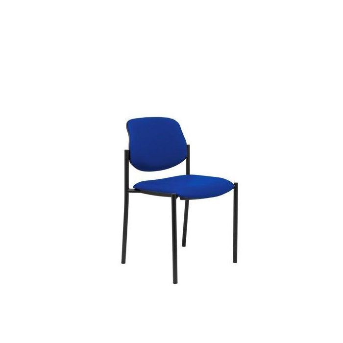 Silla Piqueras Y Crespo Villalgordo Confidente Chasis Negro Asiento Y Respaldo Tapizados Similpiel Azul