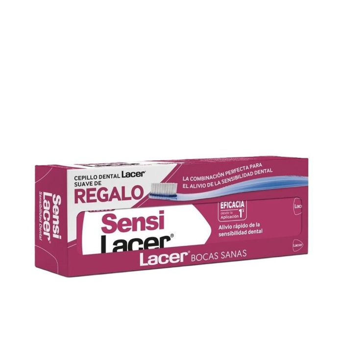 Lacer SENSILACER Pasta Dentífrica Dientes Sensibles + Cepillo Suave 2 Unidades