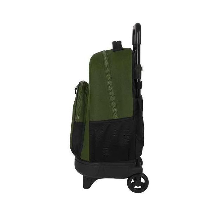 Mochila Escolar con Ruedas Safta Dark forest Negro Verde 33 X 45 X 22 cm 1