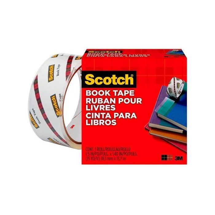 Scotch Cinta Adhesiva Transparente Para Reparación De Libros Pp Rollo 38,1 mm X 13,7M Scotch Cinta Adhesiva Transparente Para Reparación De Libros Pp Rollo 38,1 mm X 13,7M