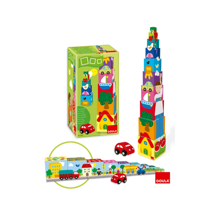 Goula Cubos Apilables Coche 55202 Goula +12 meses 11 Piezas Juguete Infantil 1 Goula Cubos Apilables Coche 55202 Goula +12 meses 11 Piezas Juguete Infantil 1