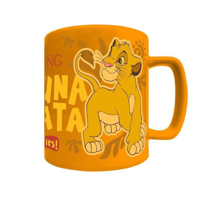 Taza funda de peluche El Rey Leon Disney 440ml 1