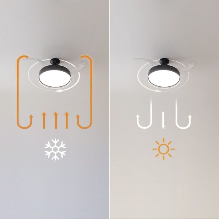 Ventilador de Techo con Luz Cecotec Energysilence Aero 4200 Negro 35 W 3 Ventilador de Techo con Luz Cecotec Energysilence Aero 4200 Negro 35 W 3