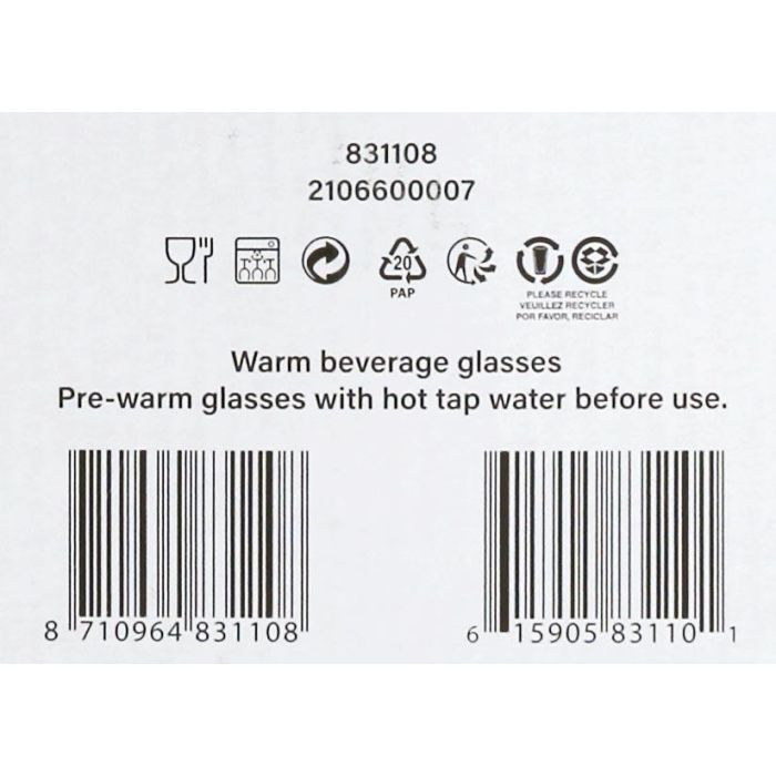 Royal Leerdam Set 6 Tazas Desayuno Sentido 37 cl (4 Cajas)