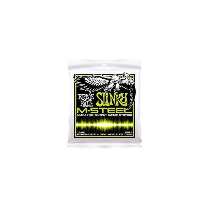 Ernie Ball Juego Cuerdas Guitarra Eléctrica Slinky M-Steel 10-46