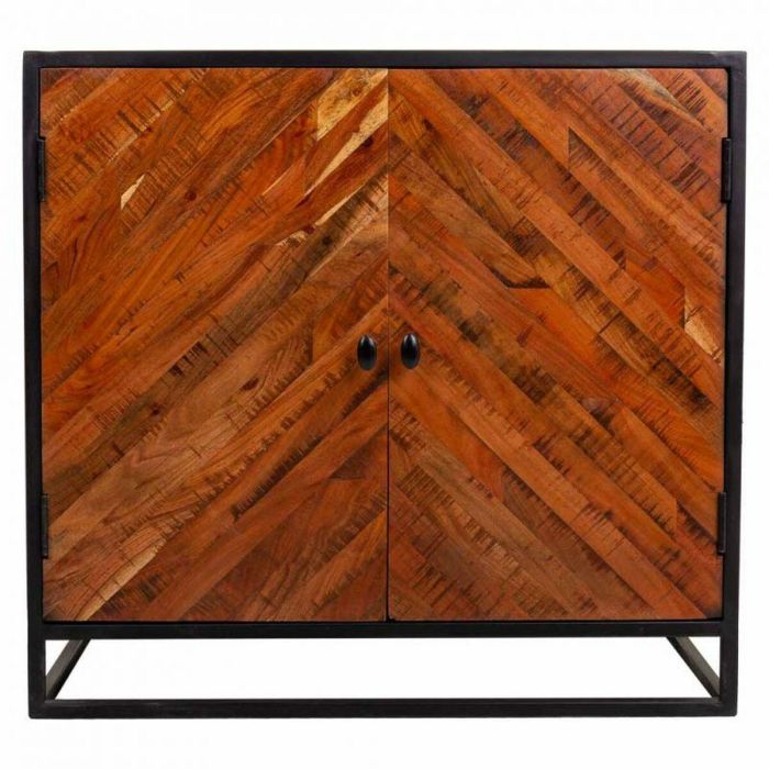 Consola Alexandra House Living Negro Madera Hierro 40 x 82 x 89 cm 8