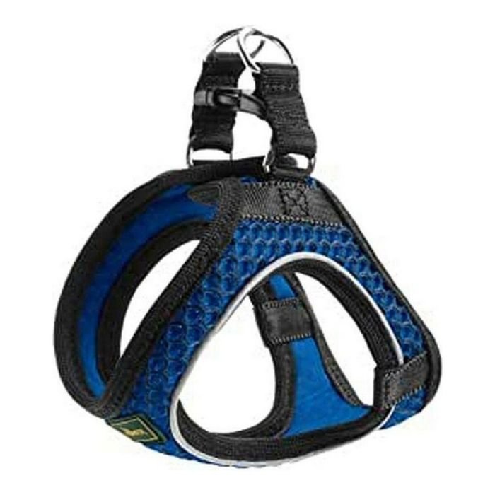Hunter Arnés Hilo Comfort para Perros Malla 3D Transpirable y Reflectante XS-S Azul Cuello 37-42 cm Pecho 40-46 cm
