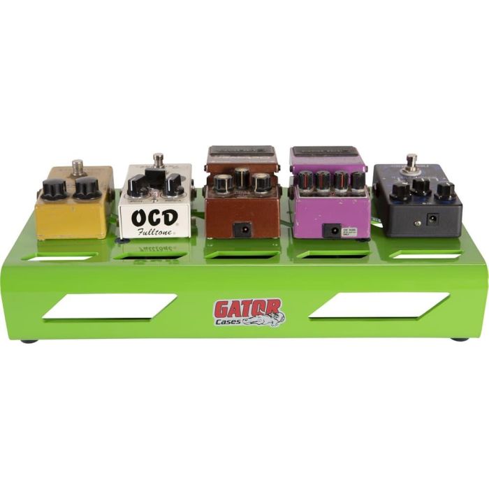 Pedalboard De Aluminio "Gator Gpb" - Verde Gator 5 Pedalboard De Aluminio "Gator Gpb" - Verde Gator 5