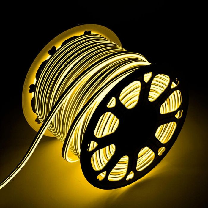 Tira LED Manguera "Neon Flex" 6W 6000ºK 220VAC 8x18mm Doble 120xSMD2835 6W/M x1M 40.000H  [HO-NSPVC8x16DOY220CW] 20