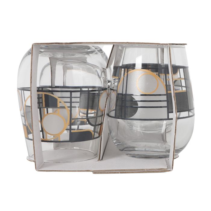 Set de 4 Vasos Gaia Abstract 360 cc - LAV (6 Cajas) 2 Set de 4 Vasos Gaia Abstract 360 cc - LAV (6 Cajas) 2
