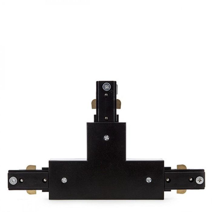 Conector T Carril Bifásico Negro 1 Conector T Carril Bifásico Negro 1