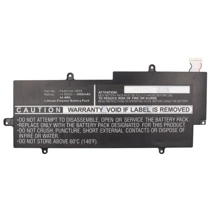 CoreParts Batería Portátil para Toshiba Portege Z830, Z830 Ultrabook, Z830-10P, Z830-BT83 42.92Wh Li-Pol 14.8V 2900mAh Negra 1