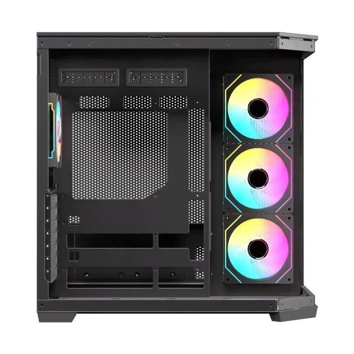 Nfortec Caja Ordenador Gaming Pulsar ATX Semitorre con Panel Cristal Templado y Ventiladores A-RGB 2