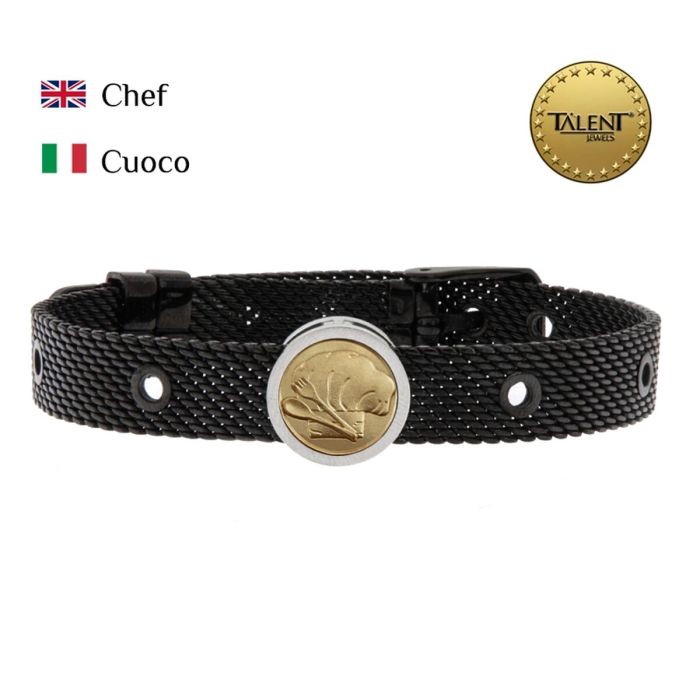 Pulsera Unisex Chef Talent Jewels TJA-3-05-01-2-235 Negro 1 Pulsera Unisex Chef Talent Jewels TJA-3-05-01-2-235 Negro 1