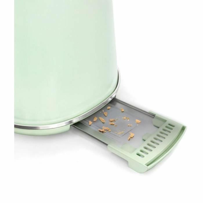 Sweiss GRV7 Tostadora Vintage Verde 1500W 2 Ranuras 9 Sweiss GRV7 Tostadora Vintage Verde 1500W 2 Ranuras 9