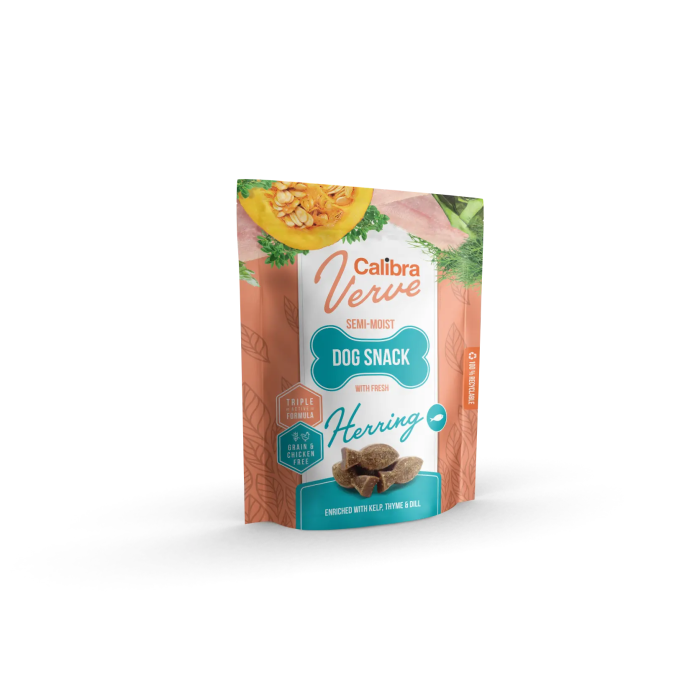 Calibra Dog Verve Snack Semihúmedo Arenque Fresco 150 gr