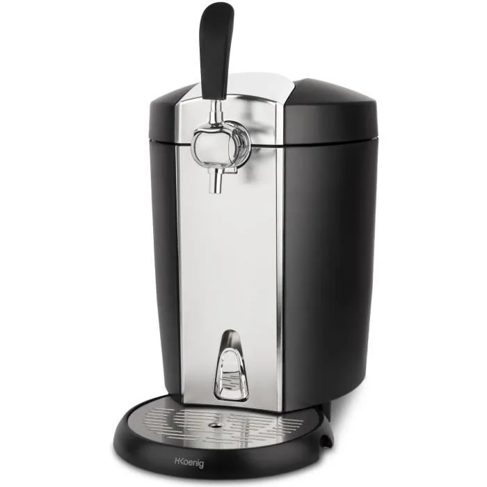 Hkoenig BW1778 Dispensador de Cerveza 5L con Sistema de Enfriamiento Integrado y Pantalla LED 1