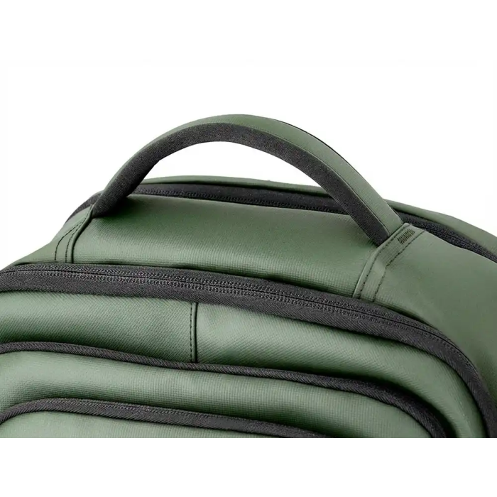 Antartik Mochila Volt Verde Militar, 5 Compartimentos, 23L, 450x180x330 mm, Interior Naranja, Repelente al Agua 12