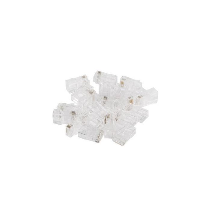 Lanberg Conector RJ-45 Cat.6 U/UTP 8P8C sin Apantallamiento para Redes Ethernet - Plástico Transparente - Pack 20 Unidades 2 Lanberg Conector RJ-45 Cat.6 U/UTP 8P8C sin Apantallamiento para Redes Ethernet - Plástico Transparente - Pack 20 Unidades 2