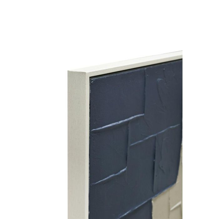 DKD Home Decor Cuadro Abstracto Azul Blanco 4.3 x 123 x 83 cm (2 Unidades)