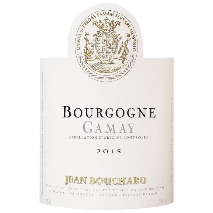 Jean Bouchard 2015 Bourgogne Gamay - Vino tinto de Borgoña 1