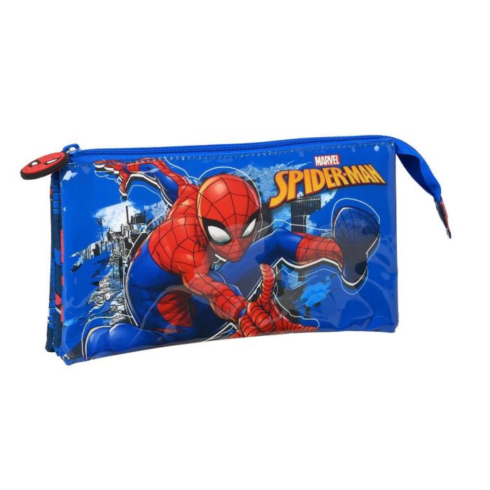 Estuche Escolar Spiderman Great power 22 x 12 x 3 cm Azul Rojo 0 Estuche Escolar Spiderman Great power 22 x 12 x 3 cm Azul Rojo 0
