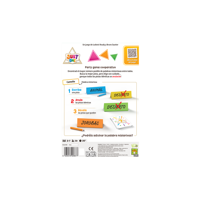 Juego Mesa Just One 4 Juego Mesa Just One 4