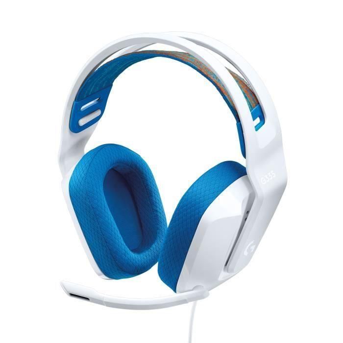 Auriculares GAMING - Ligeros - LOGITECH G - G335 WIRED - BLANCO - Certificado Discord